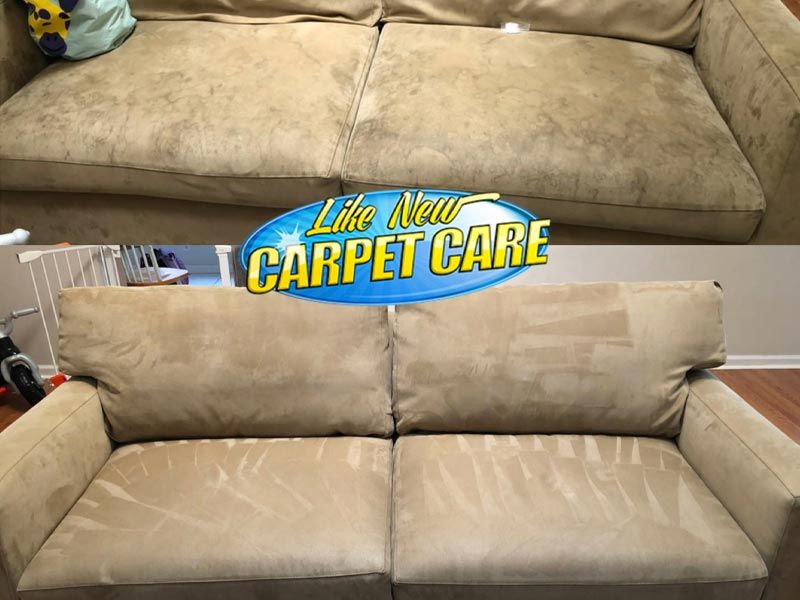 Before and After Upholstery Cleaning